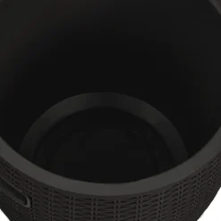 vidaXL Tuinbox 4-in-1 polypropeen zwart