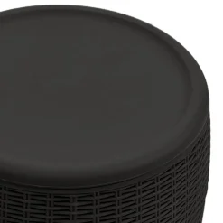 vidaXL Tuinbox 4-in-1 polypropeen zwart
