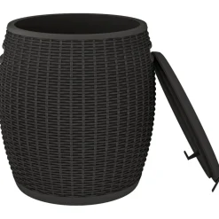 vidaXL Tuinbox 4-in-1 polypropeen zwart