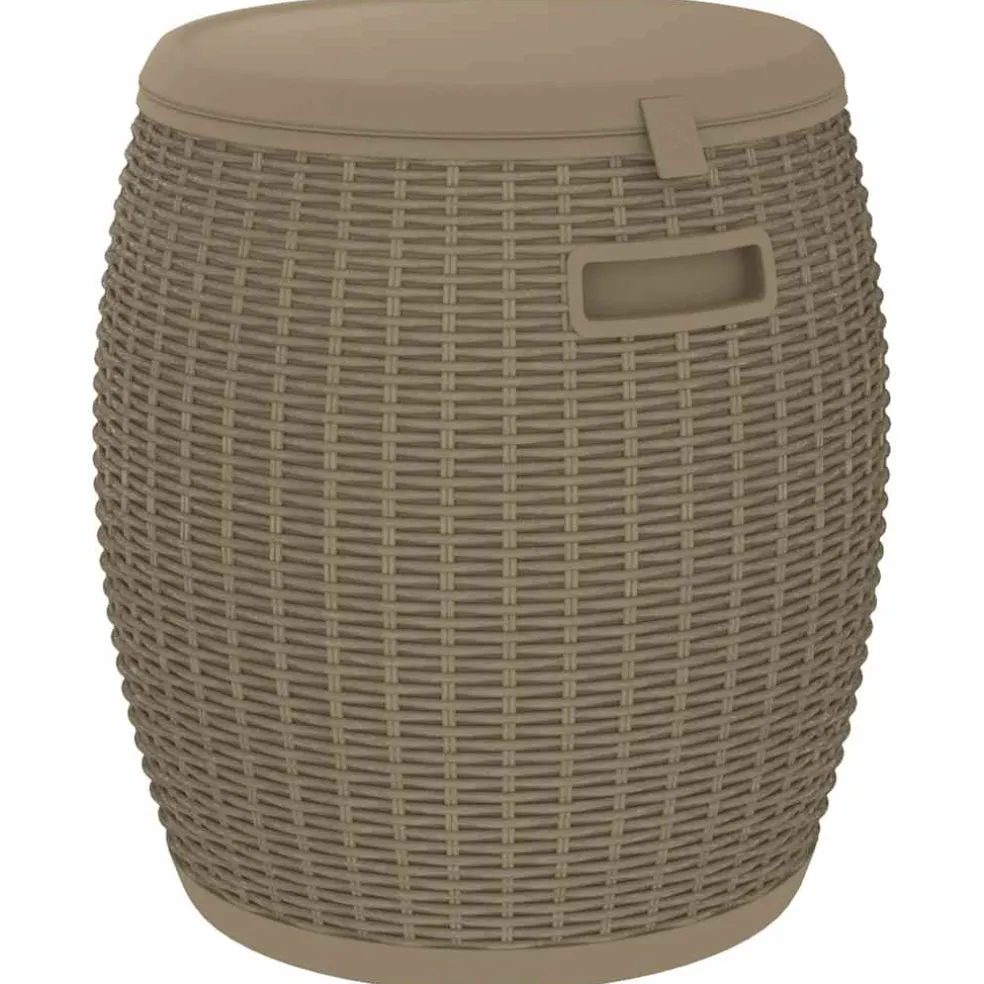 vidaXL Tuinbox 4-in-1 polypropeen lichtbruin