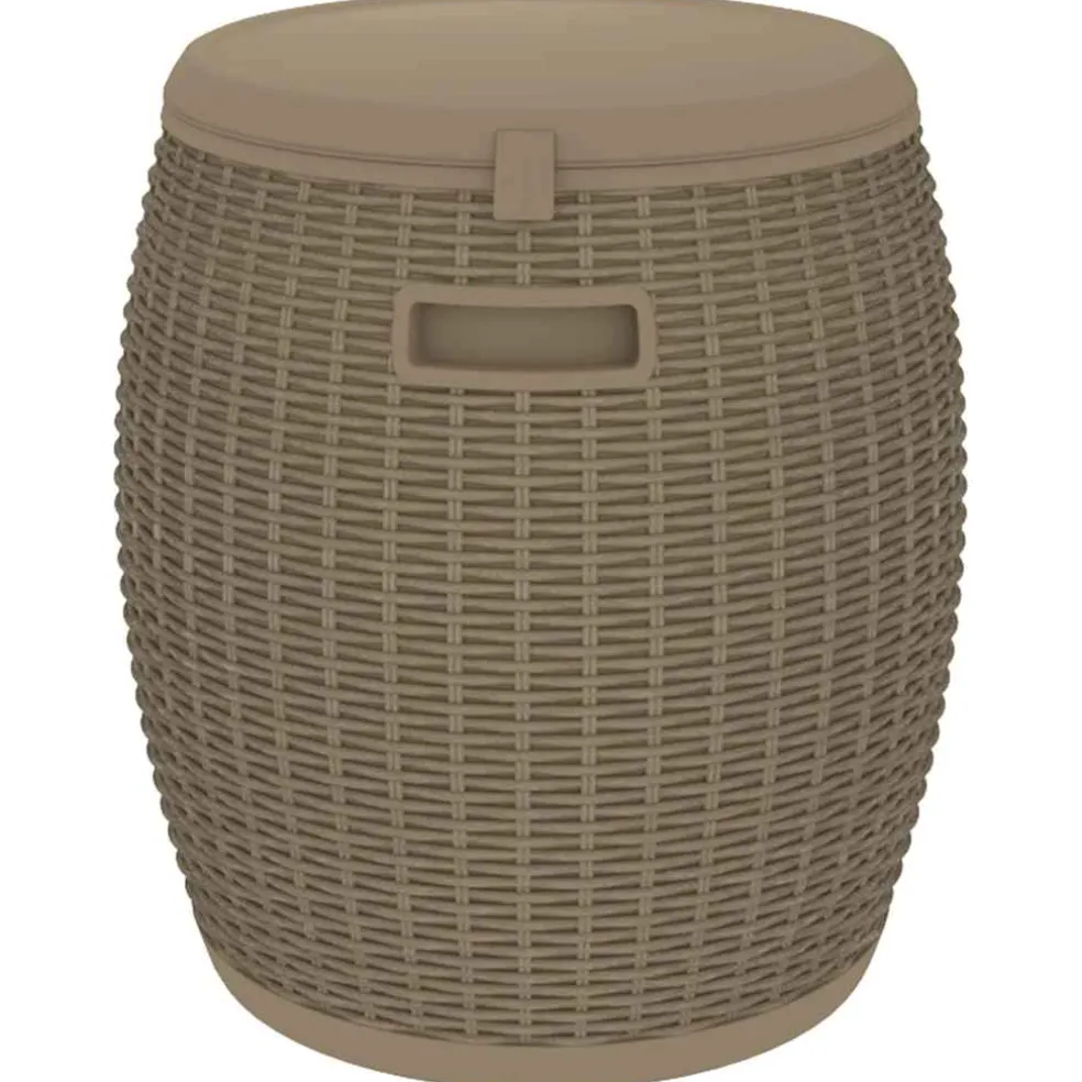 vidaXL Tuinbox 4-in-1 polypropeen lichtbruin
