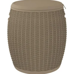 vidaXL Tuinbox 4-in-1 polypropeen lichtbruin