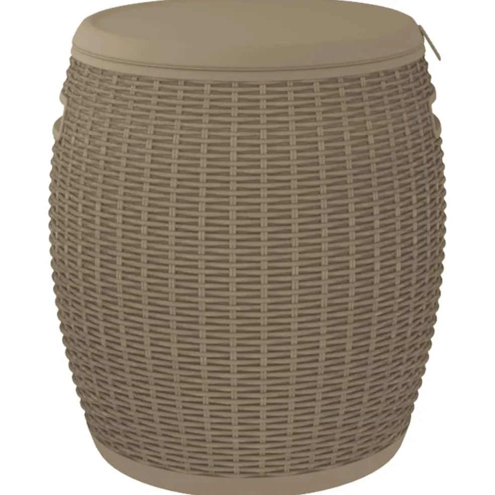 vidaXL Tuinbox 4-in-1 polypropeen lichtbruin