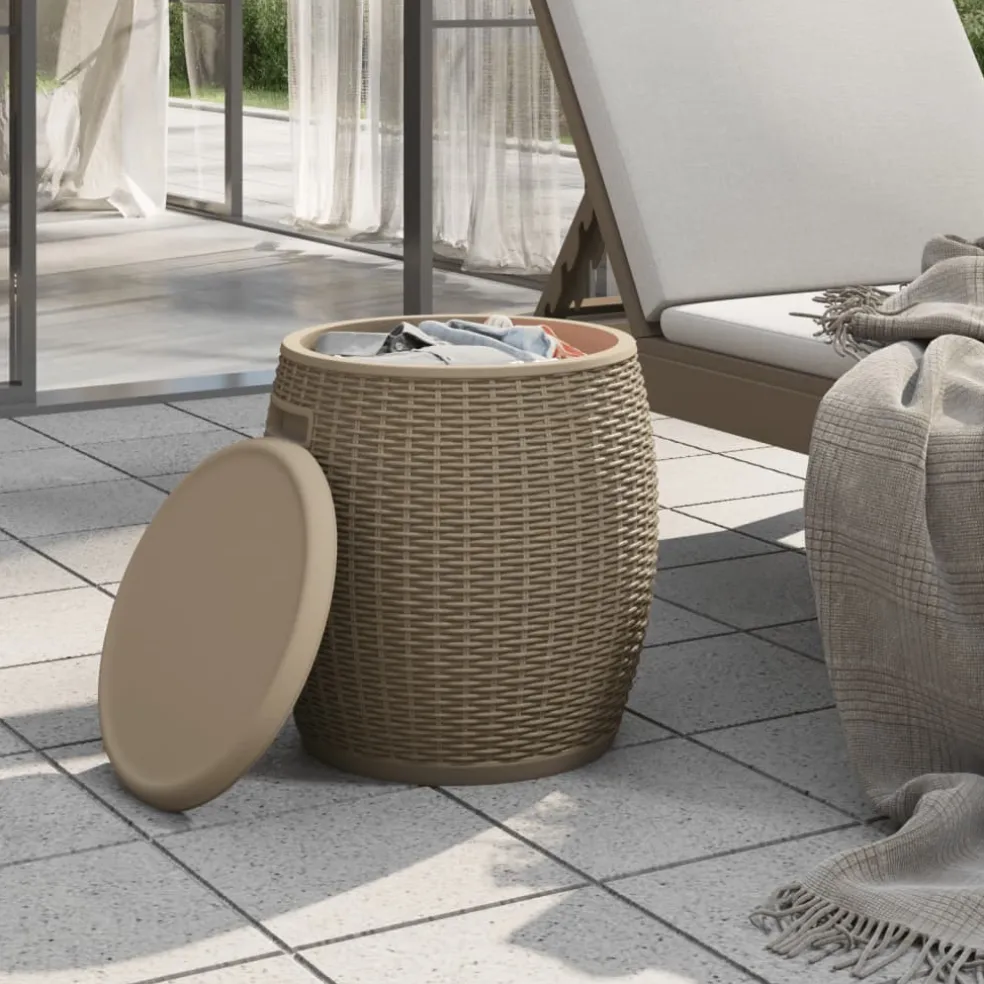 vidaXL Tuinbox 4-in-1 polypropeen lichtbruin