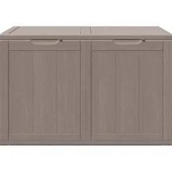vidaXL Tuinbox 180 L PP houtlook bruin