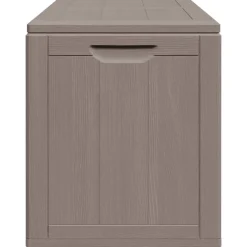 vidaXL Tuinbox 180 L PP houtlook bruin