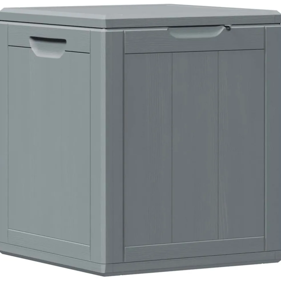 vidaXL Tuinbox 90 L PP houtlook grijs