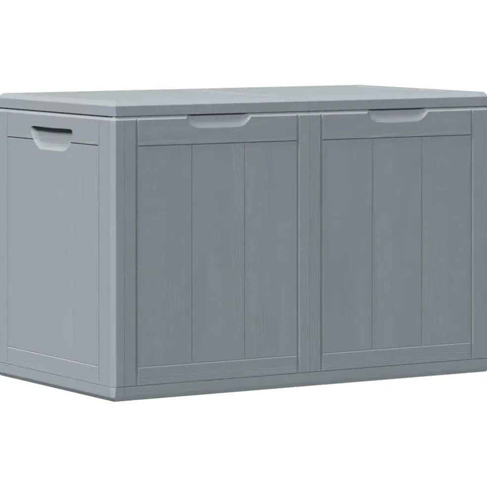 vidaXL Tuinbox 180 L PP houtlook grijs