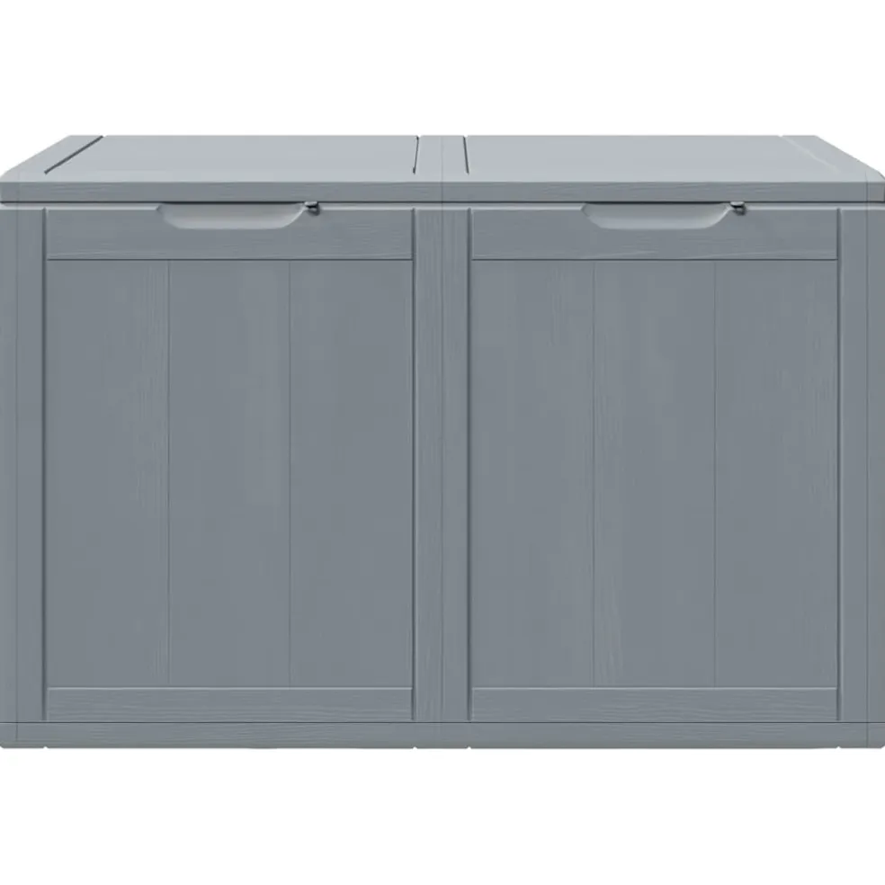 vidaXL Tuinbox 180 L PP houtlook grijs