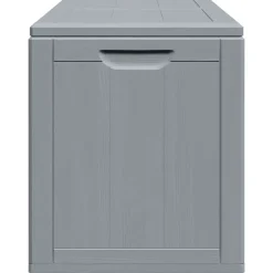 vidaXL Tuinbox 180 L PP houtlook grijs