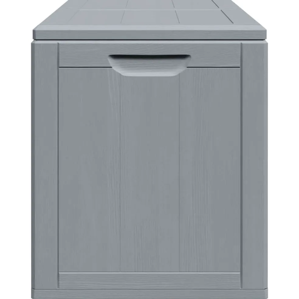 vidaXL Tuinbox 180 L PP houtlook grijs