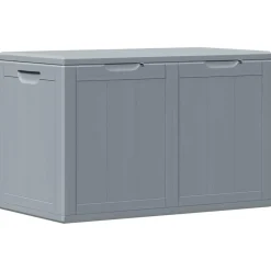 vidaXL Tuinbox 180 L PP houtlook grijs