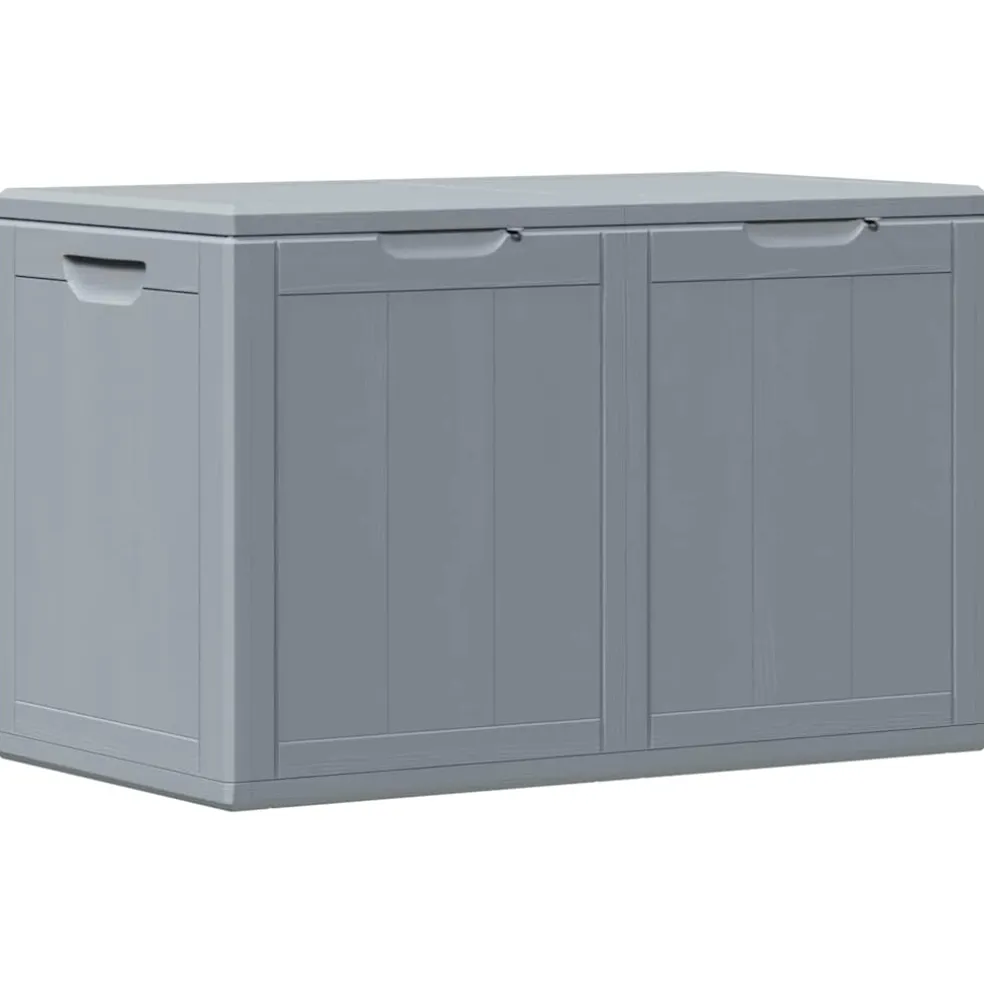 vidaXL Tuinbox 180 L PP houtlook grijs