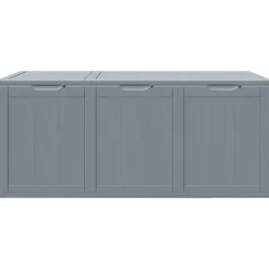 vidaXL Tuinbox 270 L PP houtlook grijs