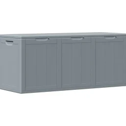 vidaXL Tuinbox 270 L PP houtlook grijs