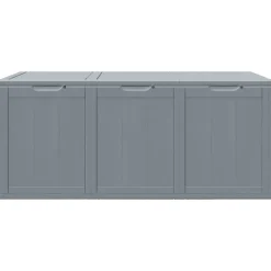 vidaXL Tuinbox 270 L PP houtlook grijs
