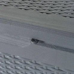 vidaXL Tuinbox 180 L PP rattan grijs