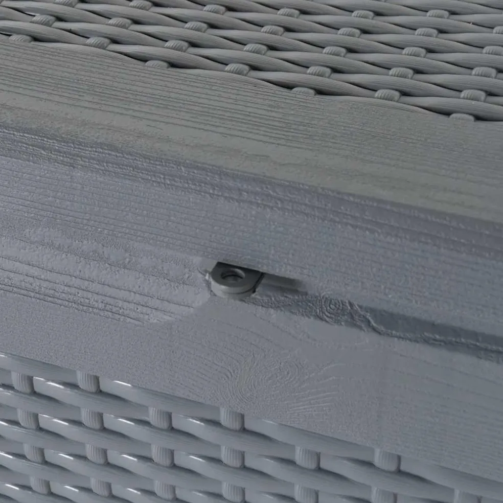vidaXL Tuinbox 180 L PP rattan grijs