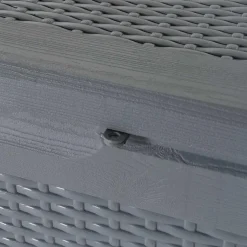 vidaXL Tuinbox 270 L PP rattan grijs