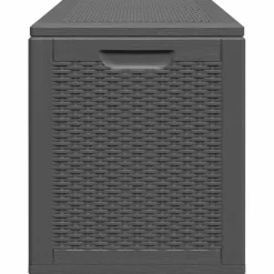 vidaXL Tuinbox 180 L PP rattan zwart