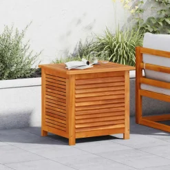 vidaXL Tuinbox met jaloezieën 60x50x56 cm massief acaciahout