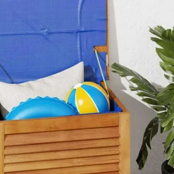 vidaXL Tuinbox met jaloezieën 60x50x56 cm massief acaciahout