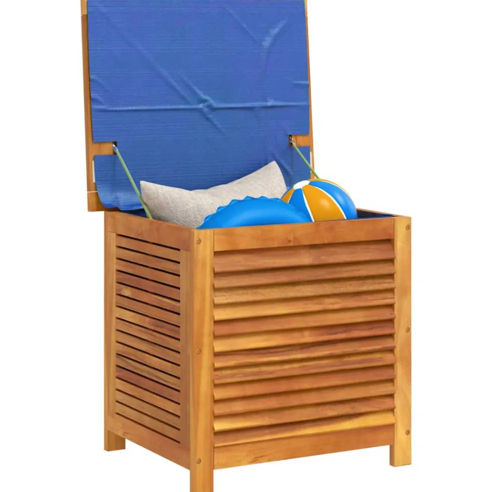 vidaXL Tuinbox met jaloezieën 60x50x56 cm massief acaciahout