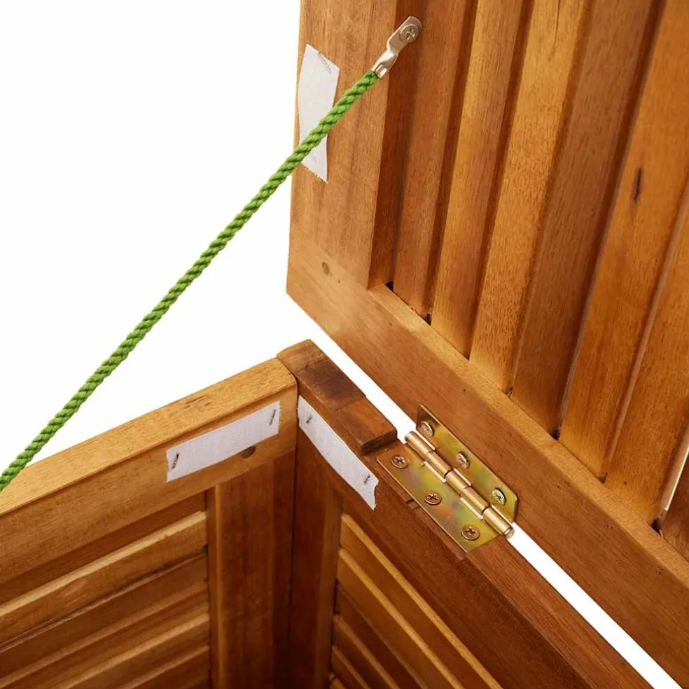 vidaXL Tuinbox met jaloezieën 60x50x56 cm massief acaciahout