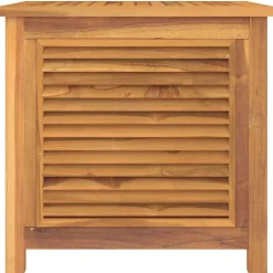 vidaXL Tuinbox met zak 60x50x58 cm massief teakhout