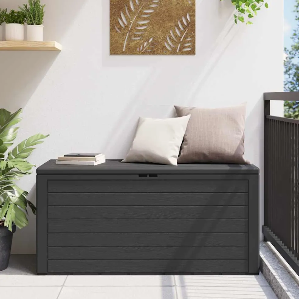 vidaXL Tuinbox 78x44x55 cm antraciet