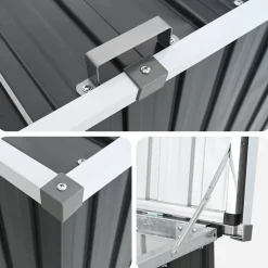 vidaXL Tuinbox 109x67x65 cm antraciet