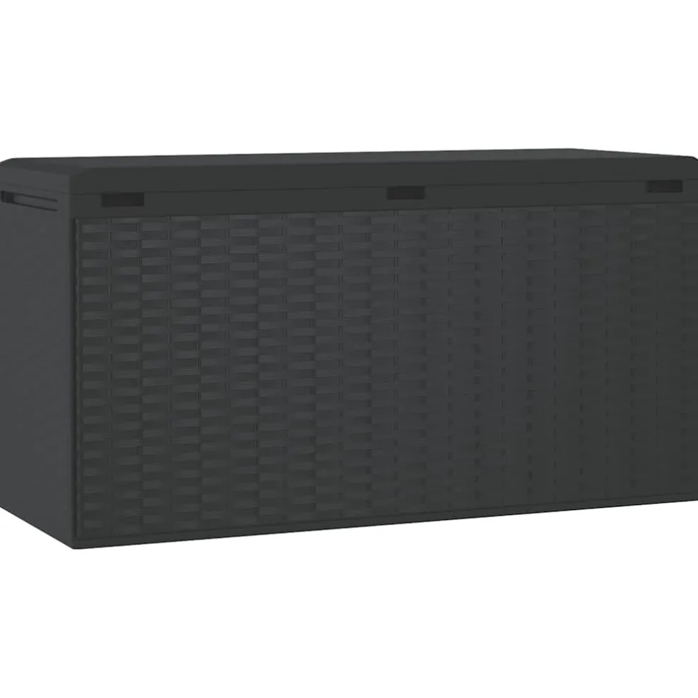 vidaXL Tuinbox 114x47x60 cm antraciet