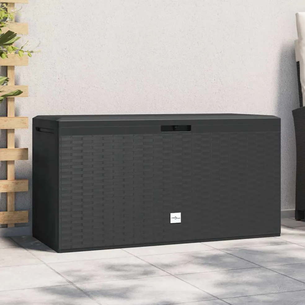 vidaXL Tuinbox 114x47x60 cm antraciet