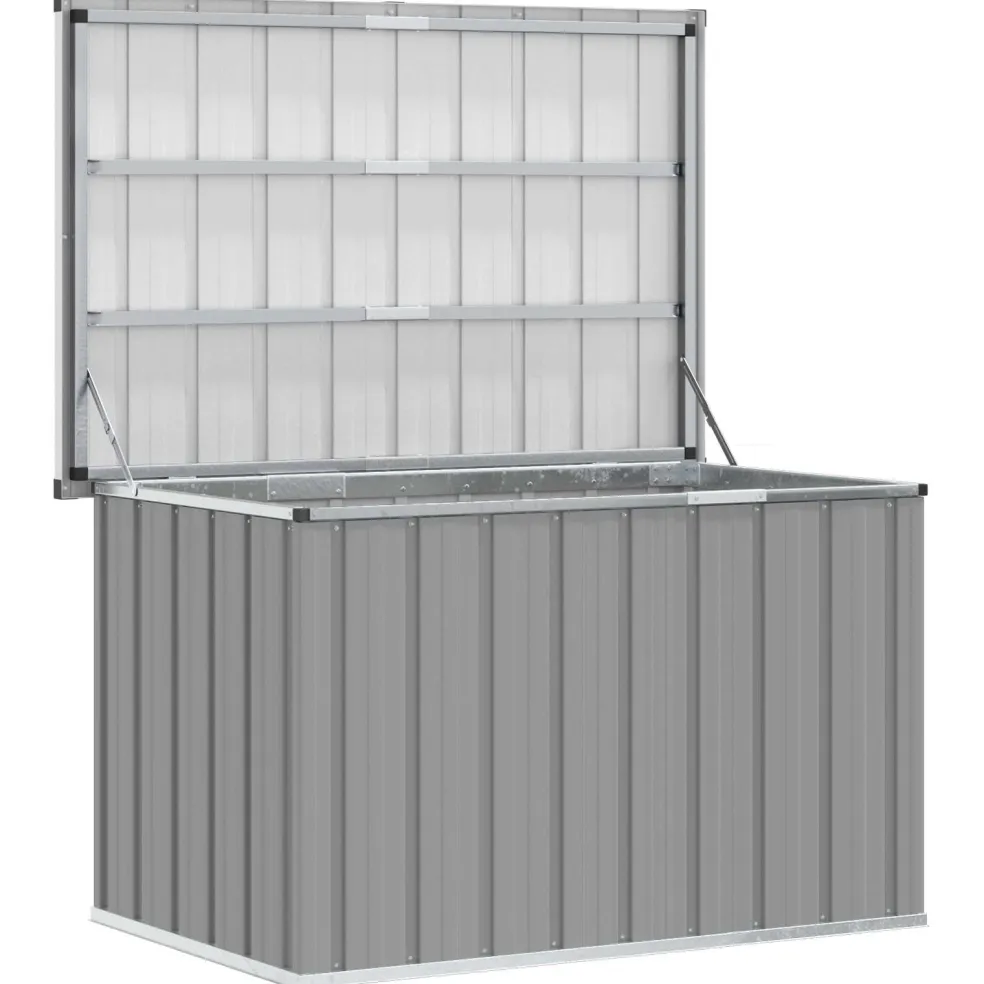 vidaXL Tuinbox 109x67x65 cm grijs