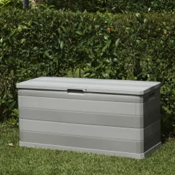 vidaXL Tuinbox 117x45x56 cm grijs