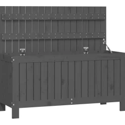 vidaXL Tuinbox 108x42,5x54 cm massief grenenhout grijs