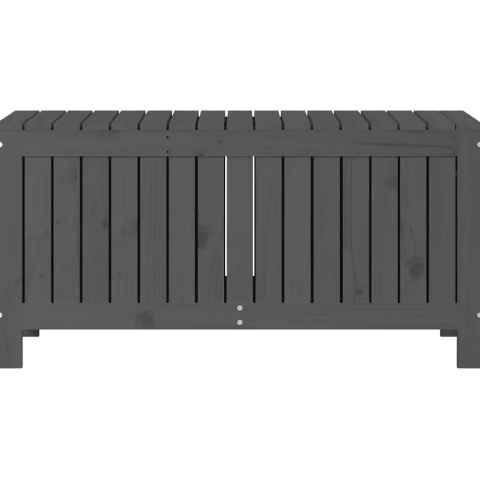 vidaXL Tuinbox 108x42,5x54 cm massief grenenhout grijs