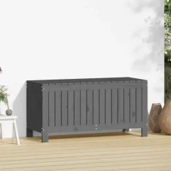 vidaXL Tuinbox 108x42,5x54 cm massief grenenhout grijs