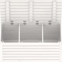 vidaXL Tuinbox 101x50,5x46,5 cm massief grenenhout wit