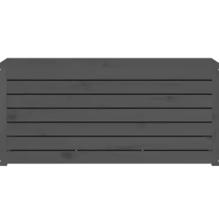vidaXL Tuinbox 101x50,5x46,5 cm massief grenenhout grijs