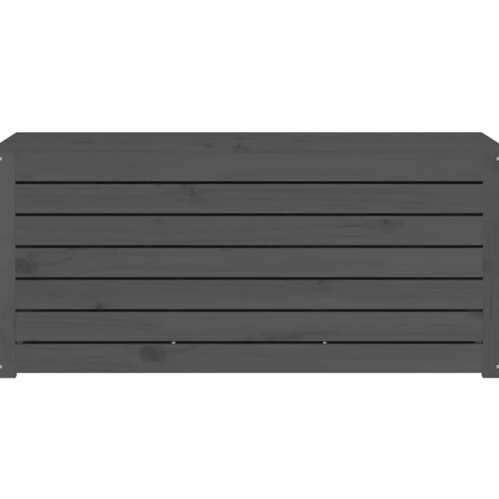 vidaXL Tuinbox 101x50,5x46,5 cm massief grenenhout grijs