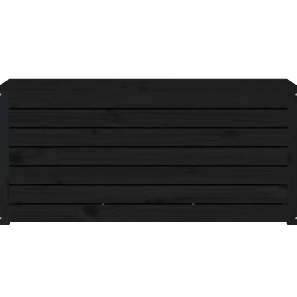 vidaXL Tuinbox 101x50,5x46,5 cm massief grenenhout zwart