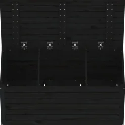 vidaXL Tuinbox 101x50,5x46,5 cm massief grenenhout zwart