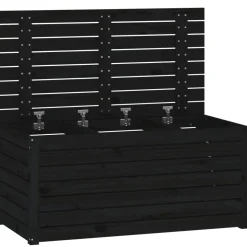 vidaXL Tuinbox 101x50,5x46,5 cm massief grenenhout zwart