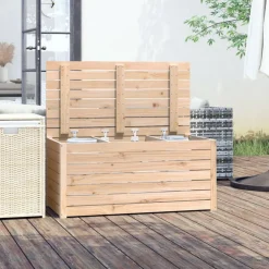 vidaXL Tuinbox 101x50,5x46,5 cm massief grenenhout
