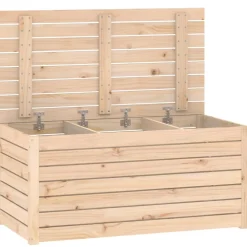 vidaXL Tuinbox 101x50,5x46,5 cm massief grenenhout