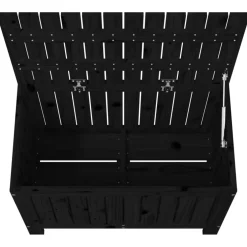 vidaXL Tuinbox 76x42,5x54 cm massief grenenhout zwart