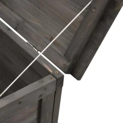 vidaXL Tuinbox 50x49x56,5 cm massief vurenhout antracietkleurig