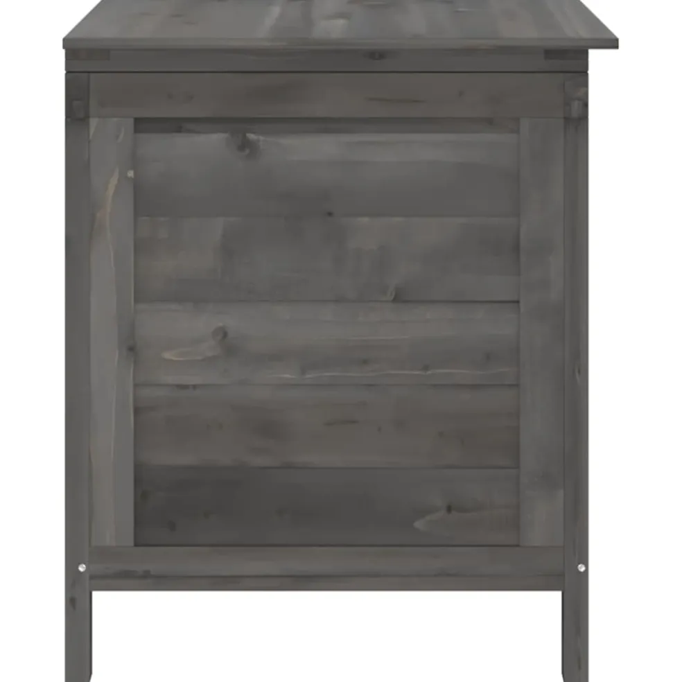 vidaXL Tuinbox 50x49x56,5 cm massief vurenhout antracietkleurig