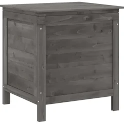 vidaXL Tuinbox 50x49x56,5 cm massief vurenhout antracietkleurig